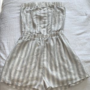 Strapless Romper